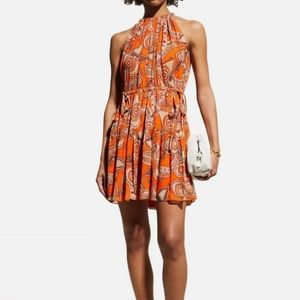 A.L.C. Bella Silk Mini Dress In Citrus Multi NWT